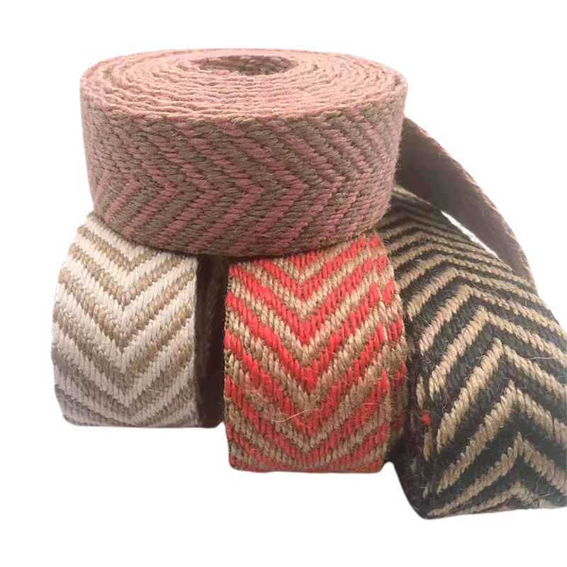 4 cm Breite 2,5 mm Dicke Jute-Schirm-Schirm-Kanten für umweltfreundliche Schuhe