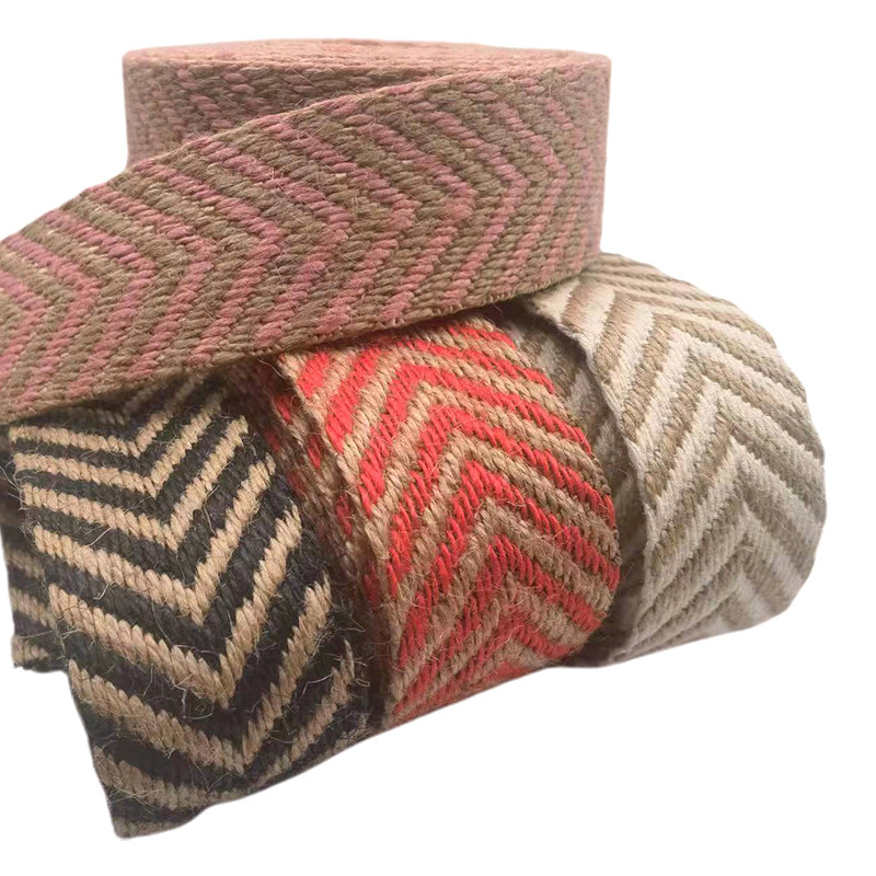 4 cm Breite 2,5 mm Dicke Jute-Schirm-Schirm-Kanten für umweltfreundliche Schuhe