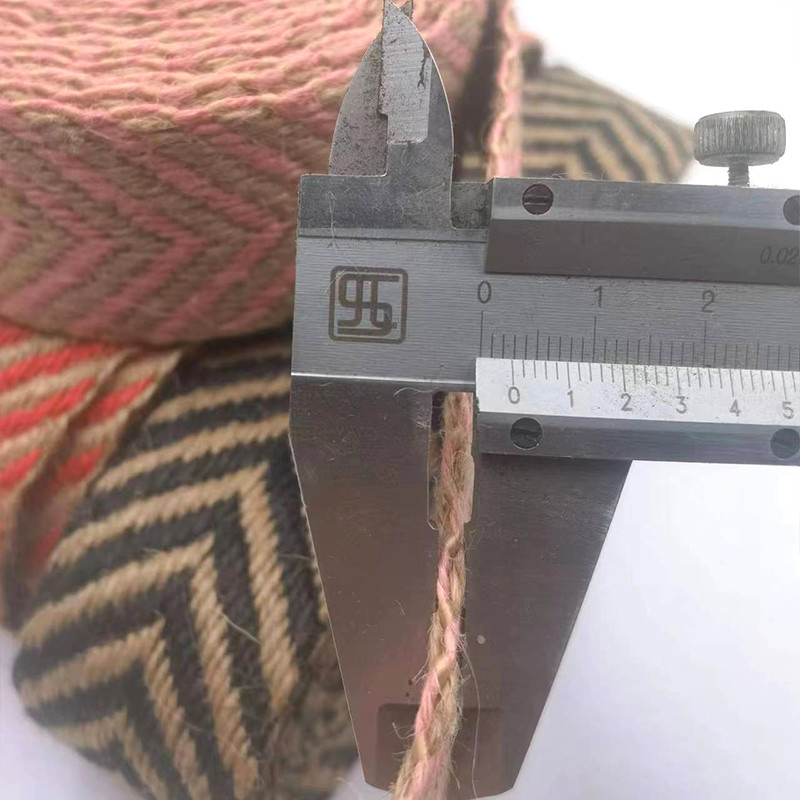 4 cm Breite 2,5 mm Dicke Jute-Schirm-Schirm-Kanten für umweltfreundliche Schuhe