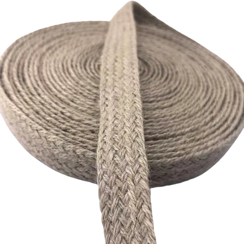 Maßgeschneiderte Größe 17 Geflechteter Jute-Gürtel biologisch abbaubar Öko-Natural 2,5 cm Webbing-Gürtel in Farben