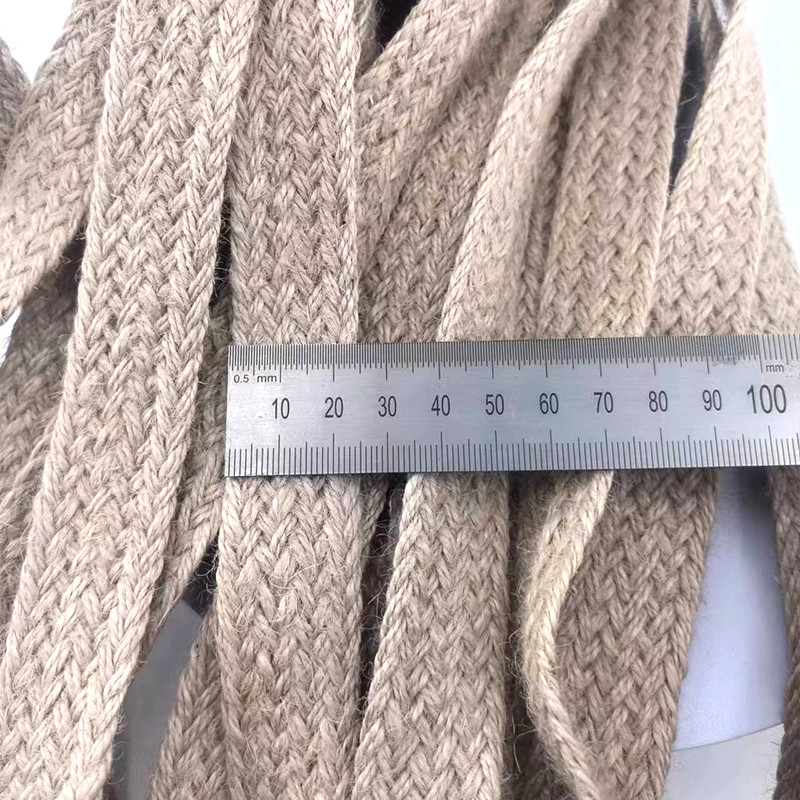 Maßgeschneiderte Größe 17 Geflechteter Jute-Gürtel biologisch abbaubar Öko-Natural 2,5 cm Webbing-Gürtel in Farben