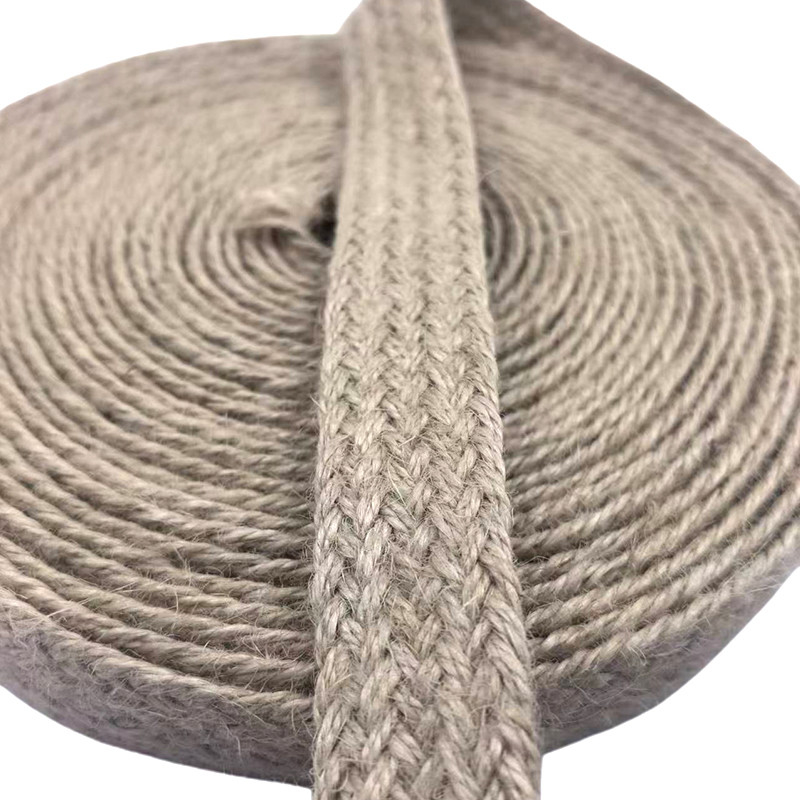 Maßgeschneiderte Größe 17 Geflechteter Jute-Gürtel biologisch abbaubar Öko-Natural 2,5 cm Webbing-Gürtel in Farben