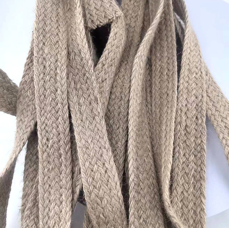 Maßgeschneiderte Größe 17 Geflechteter Jute-Gürtel biologisch abbaubar Öko-Natural 2,5 cm Webbing-Gürtel in Farben