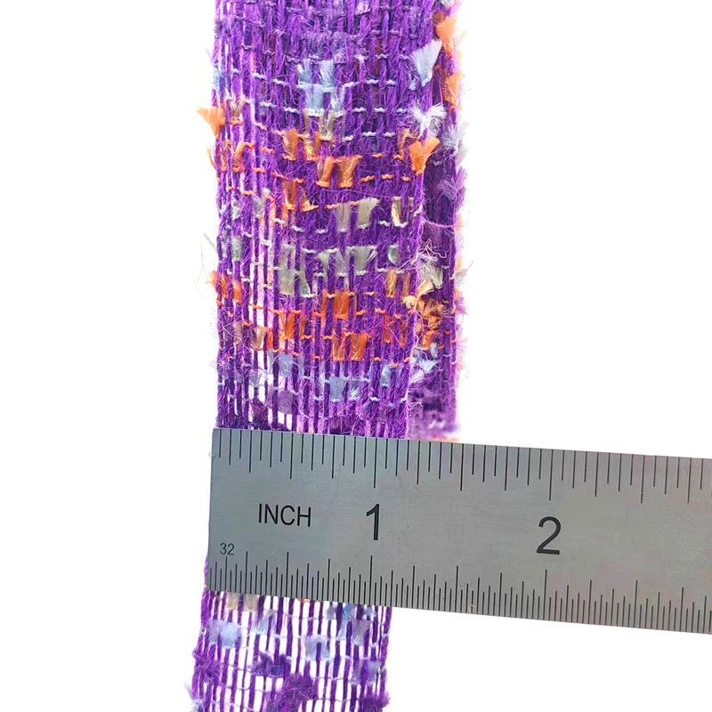 Handgefertigtes Haarzubehör mit Bogenband Schwimmblättern 100% Jute