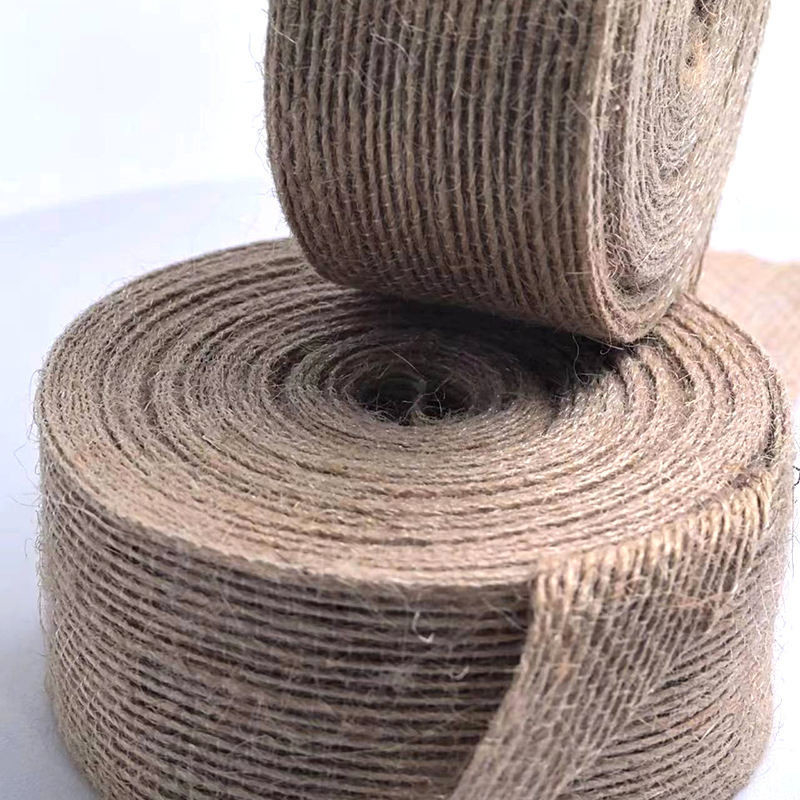 80% Jute 20% Polyesterband 10*10*4cm Webbing für nachhaltige und Geschenkdekoration