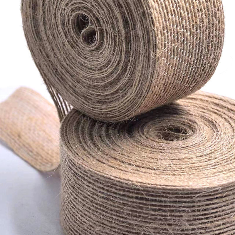 80% Jute 20% Polyesterband 10*10*4cm Webbing für nachhaltige und Geschenkdekoration