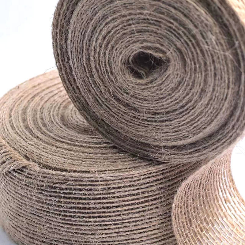 80% Jute 20% Polyesterband 10*10*4cm Webbing für nachhaltige und Geschenkdekoration