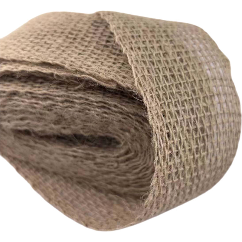 Nachhaltige 100% Jute-Kleidungsgegenstände Webbing-Gürtel Gewebter Rand Jute-Webbing für 2024