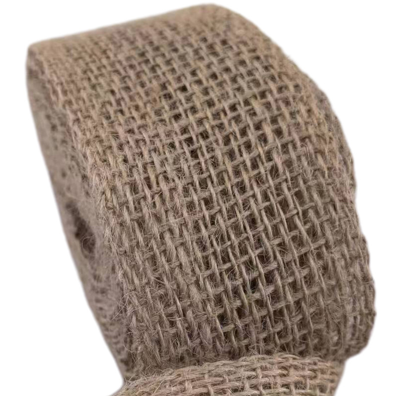 Nachhaltige 100% Jute-Kleidungsgegenstände Webbing-Gürtel Gewebter Rand Jute-Webbing für 2024