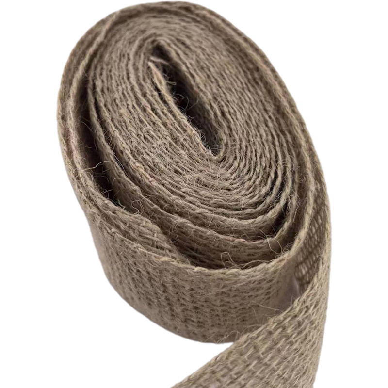 Nachhaltige 100% Jute-Kleidungsgegenstände Webbing-Gürtel Gewebter Rand Jute-Webbing für 2024