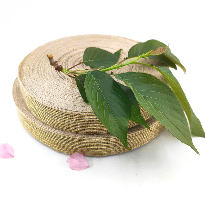 DIY Jute Band mit 25mm Hanf Jute Webbing Einfacher Stil Burlap Fisch Seidenband