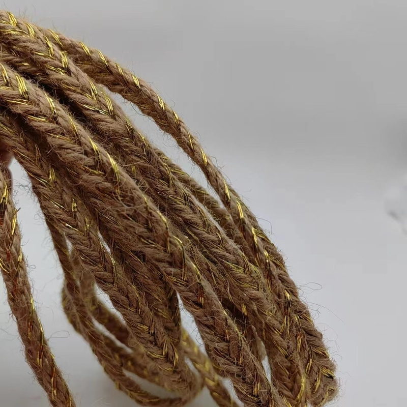 Umweltfreundliche Ausstattungsmaterialien Breite MAßgeschneiderte goldfarbene Jute Zöpfe und Blätter