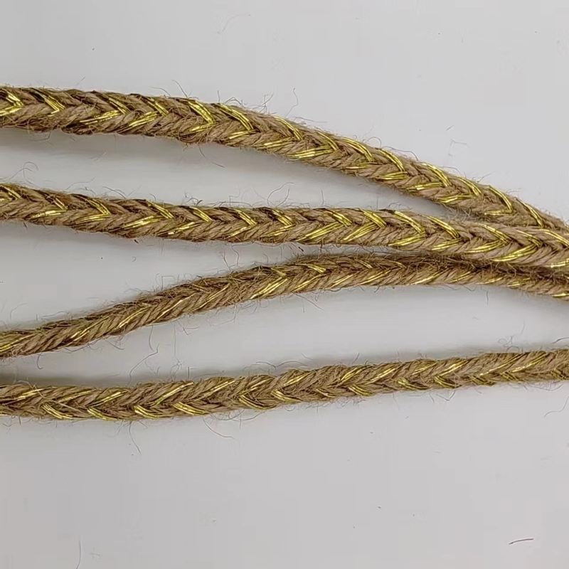 Umweltfreundliche Ausstattungsmaterialien Breite MAßgeschneiderte goldfarbene Jute Zöpfe und Blätter