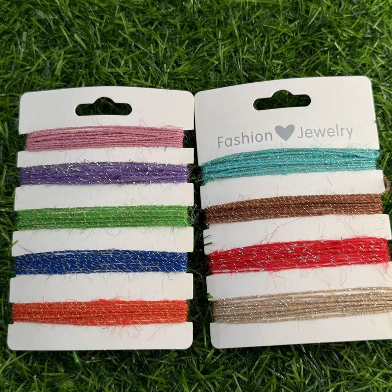 Anpassbare Länge Grenzüberschreitende Farbe Jute Seil Weihnachtsdekoration Handgefertigt DIY