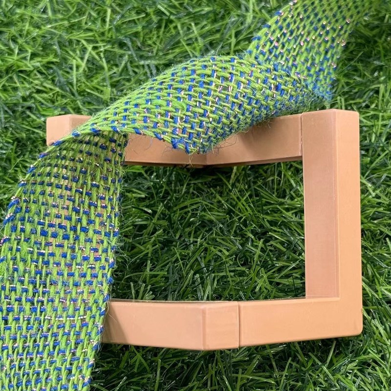 Weihnachtsschmuck mit Juteband, 4 cm, 100% Jute, rot, orange, silbern, bunten