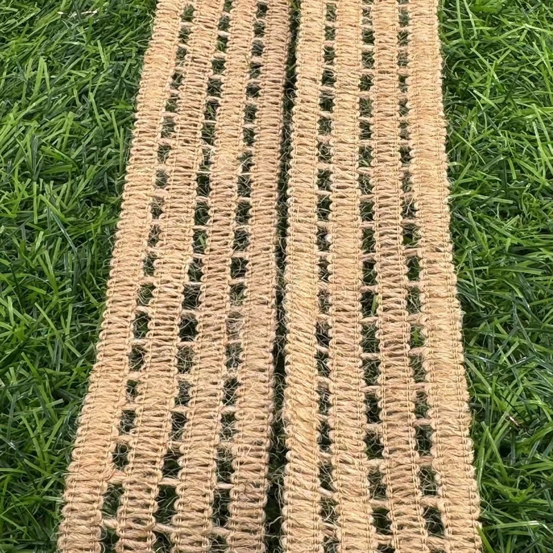 Nachhaltiges Jute-Spitzenband, die perfekte Endbearbeitung für die Wohnkultur.